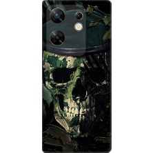 Teknomeg Infinix Zero 30 4g Uyumlu Karanlık Kafatası  Desenli Silikon Kılıf
