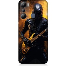 Teknomeg Infinix Hot 20I Uyumlu Gitar Savaşçısı  Desenli Silikon Kılıf