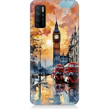 Infinix Note 7 Lite Uyumlu Londra Sokakları  Desenli Silikon Kılıf