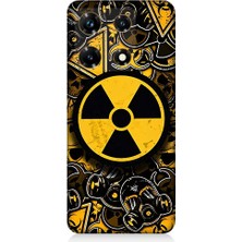 Teknomeg Infinix Note 30 Pro Uyumlu Nükleer Sembol  Desenli Silikon Kılıf