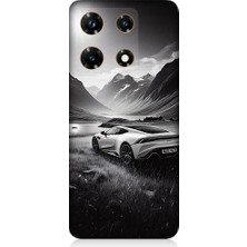 Infinix Note 30 Pro Uyumlu Dağ Yolunda Araba  Desenli Silikon Kılıf