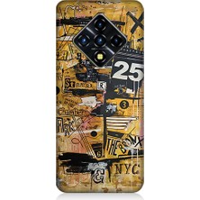 Teknomeg Infinix Zero 8 Uyumlu Karma Grafik  Desenli Silikon Kılıf