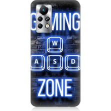 Teknomeg  Infinix Note 11 Pro Uyumlu Gaming Zone  Desenli Silikon Kılıf