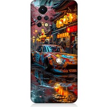 Teknomeg Infinix Note 11S Uyumlu Renkli Araba  Desenli Silikon Kılıf