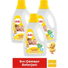Dalin 1500 ml Sıvı Çamaşır Deterjanı 3 Adet Hassas Ciltler İçin Özel Formül