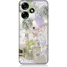 Teknomeg Infinix Hot 30 Uyumlu Pastel Çiçekler  Desenli Silikon Kılıf
