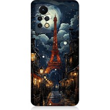 Teknomeg Infinix Note 11S Uyumlu Paris Sokakları  Desenli Silikon Kılıf