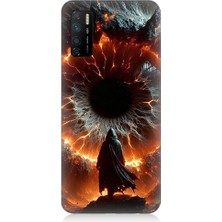 Teknomeg Infinix Note 7 Lite Uyumlu Ateş Çemberi  Desenli Silikon Kılıf