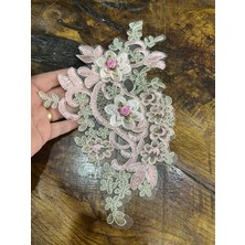 Gönülden Tasarım Kabartma Nakış İşleme Güpür Aplike Dikiş Aplike 30 x 18