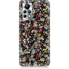 Teknomeg  Infinix Note 11 Pro Uyumlu Küçük Figürler  Desenli Silikon Kılıf