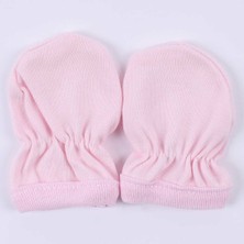Pembe Lastikli Bebek Eldiveni
