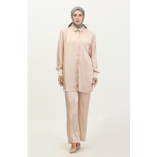 Sefa Merve Tunik Pantolon Ikili Takım 11301-02 Bej
