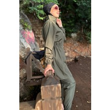 Sefa Merve Çantalı Tesettür Mayo 2038-02 Haki
