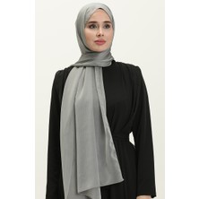 Aymina Janjan Şifon Şal 7586-02 Gri