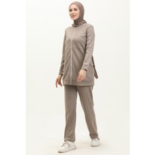 Sefa Merve Iki Iplik Incili Eşofman Takım 3038-03 Vizon