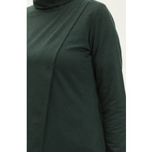 Balıkçı Yaka Eşofman Takım 3043-12 Zümrüt Yeşili