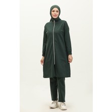 Sefa Merve Fermuarlı Eşofman Takım 03063-05 Nefti Yeşil