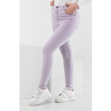 Sefa Merve Dar Paça Kot Pantolon 30491-02 Lila