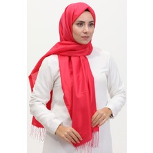 Püsküllü Tafta Şal 1267-43 Açık Fuşya