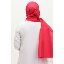 Püsküllü Tafta Şal 1267-43 Açık Fuşya