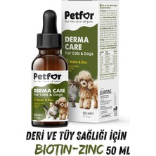 Petfor Bio-Zinc Drop Tüy Sağlığı damlası Kedi ve Köpekler Için 50 ml