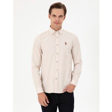 U.S. Polo Assn. Erkek Taş Gömlek Desenli 50292088-VR049