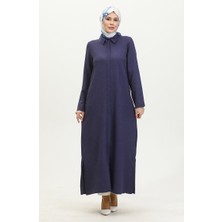 Sefa Merve Gömlek Yaka Ferace 24019-05 Lacivert
