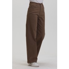 Sefa Merve Plazzo Kot Pantolon 2727888-02 Açık Kahve