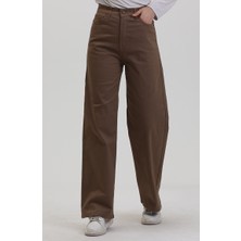 Sefa Merve Plazzo Kot Pantolon 2727888-02 Açık Kahve