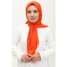 Düz Bambu Eşarp 2056-05 Oranj