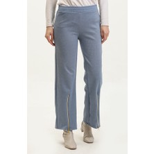 Sefa Merve Fermuarlı Pantolon 2002-01 Mavi