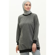 Bisiklet Yaka Sweatshirt 23012-01 Antrasit