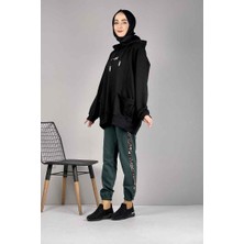 Sefa Merve Şerit Detaylı Eşofman Altı 1073-05 Yeşil