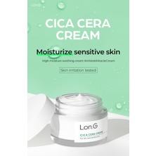 Lon.G K-Beauty Cica Sera Yoğun Onarıcı Yatıştırıcı Nemlendirici Bakım Kremi 50 ml Tahriş Olmuş Hasarlı Ciltler Için