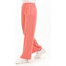 Sefa Merve Beli Lastikli Bol Paça Pantolon 1143-04 Soğan Kabuğu