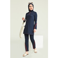 Sefa Merve Fermuarlı Tesettür Mayo 2212-01 Lacivert
