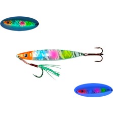 S.F. Jig Sardin2 22G - Sahte Yem Kaşık Rapala - Levrek, Palamut, Lüfer, Çinekop, Turna Jig Yemi-Zebra Glow