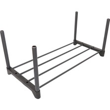 Asvera Teno Çok Amaçlı Raf - 4 Katlı Metal Ayakkabılık - Organizer - Kitaplık - Çiçeklik