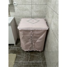 Modern Lüx Simli Çamaşır Makinesi Örtüsü Pudra Makine Örtüsü