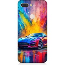 Teknomeg General Mobile Gm9 Pro Uyumlu Renkli Spor Araba  Desenli Silikon Kılıf