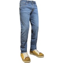 The Biker Jeans Urbanizer Blue Korumalı Motosiklet Kot Pantolonu