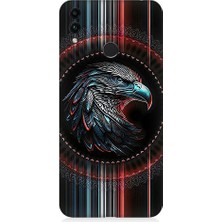 Teknomeg Huawei Honor 8c Uyumlu Kartal Baş  Desenli Silikon Kılıf