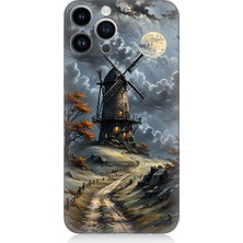 Teknomeg Apple iPhone 14 Pro Uyumlu Yel Değirmeni  Desenli Silikon Kılıf