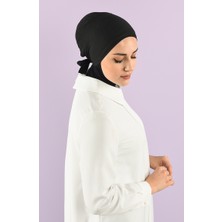Sefa Merve Dikişli Penye Bone 90106-08 Siyah