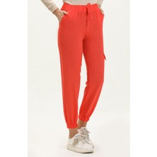 Sefa Merve Beli Lastikli Kargo Pantolon 1147-01 Oranj