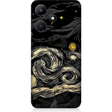 Teknomeg Infinix Hot 30I Uyumlu Yıldızlı Gökyüzü  Desenli Silikon Kılıf