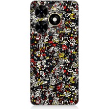 Teknomeg Tecno Spark 20C Uyumlu Küçük Figürler  Desenli Silikon Kılıf