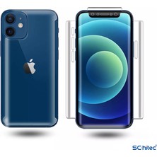 Schitec iPhone 16 Pro Ile Uyumlu Ön-Arka Darbe Emici Hd Ekran Koruyucu Kaplama