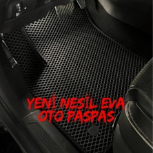 Evacars Toyota Corolla 2013-2018 Yeni Nesil Eva Oto Paspas Takımı Metal Topukluk-Logo (A KALİTE-KOKUSUZ)+F344