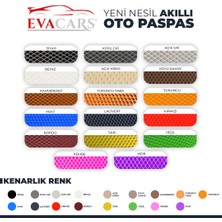 Evacars Toyota Corolla 2013-2018 Yeni Nesil Eva Oto Paspas Takımı Metal Topukluk-Logo (A KALİTE-KOKUSUZ)+F344